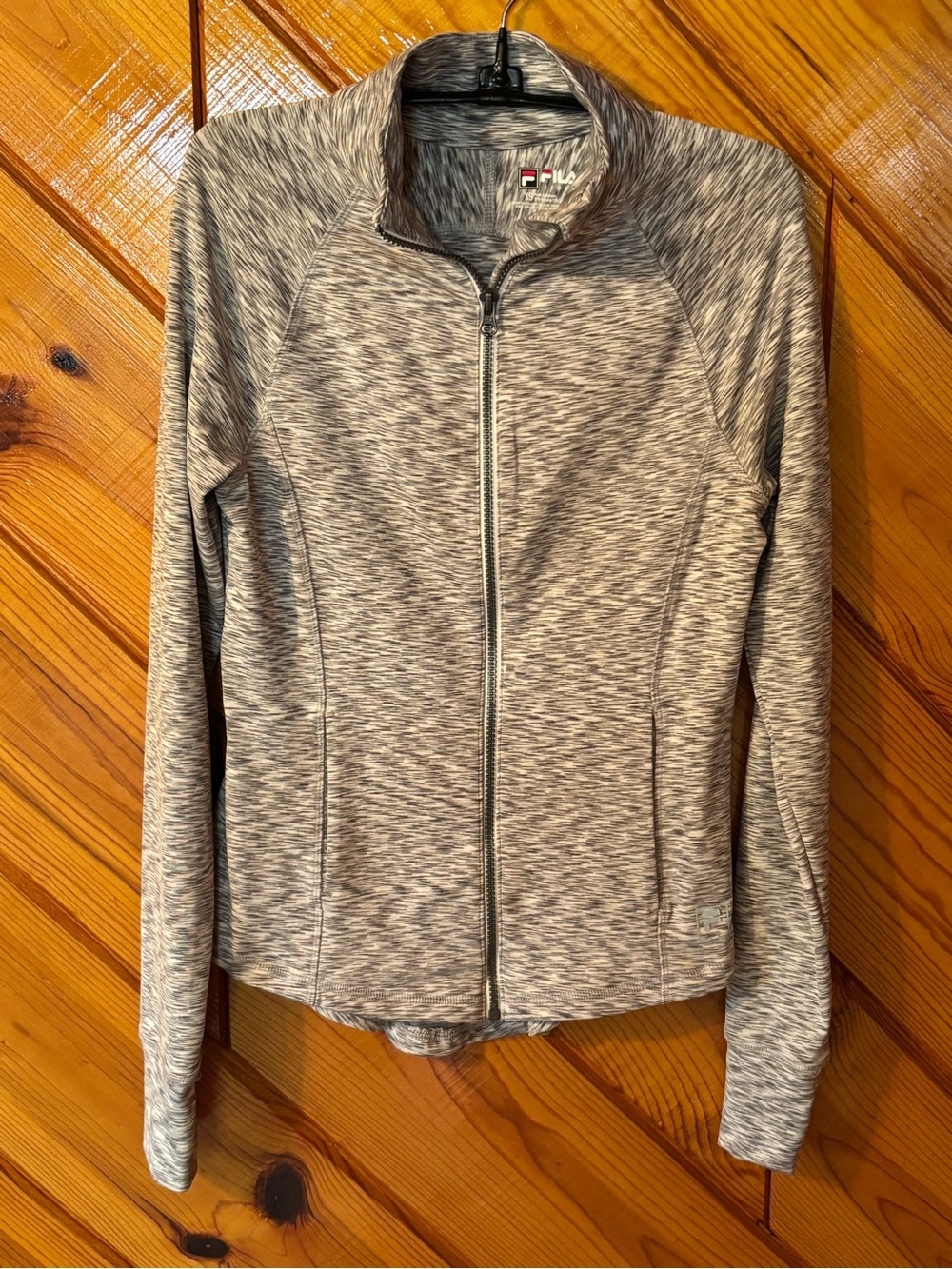 Fila Gray Heather Full-Zip Athletic Jacket